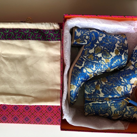 Tory Burch | Shoes | New Tory Burch Shelby 5mm Brocade Bootie | Poshmark